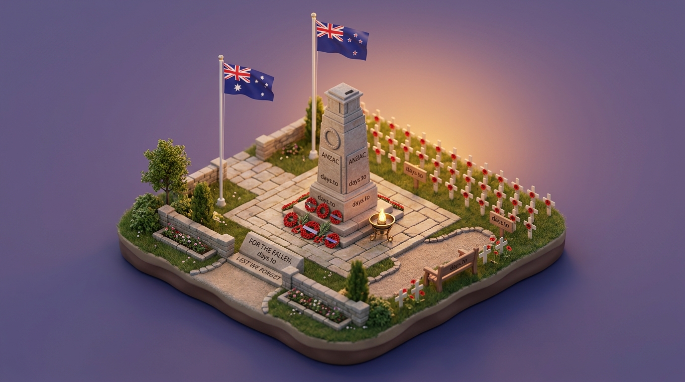 How many days until Anzac Day