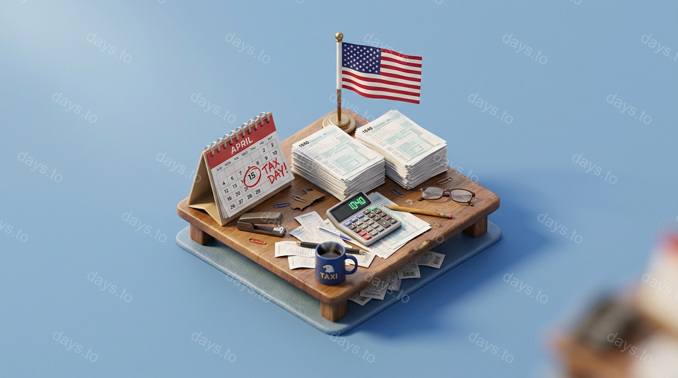 US Tax Day countdown - US