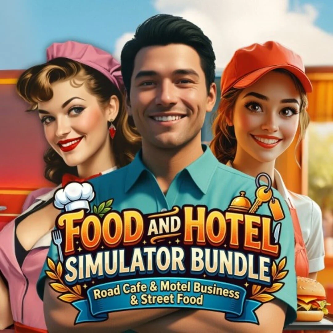 Food And Hotel Simulator Bundle: Road Cafe & Motel Business & Street Food countdown - 游戏