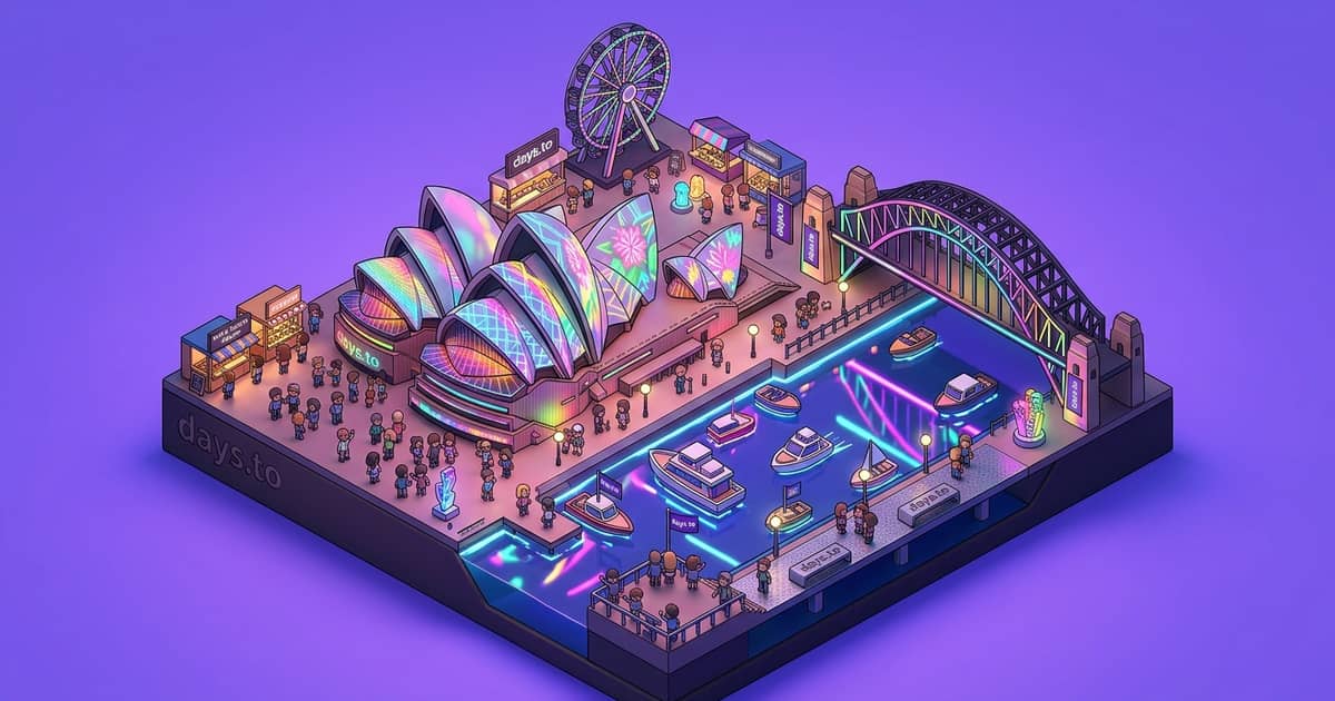 Vivid Sydney countdown - 节日
