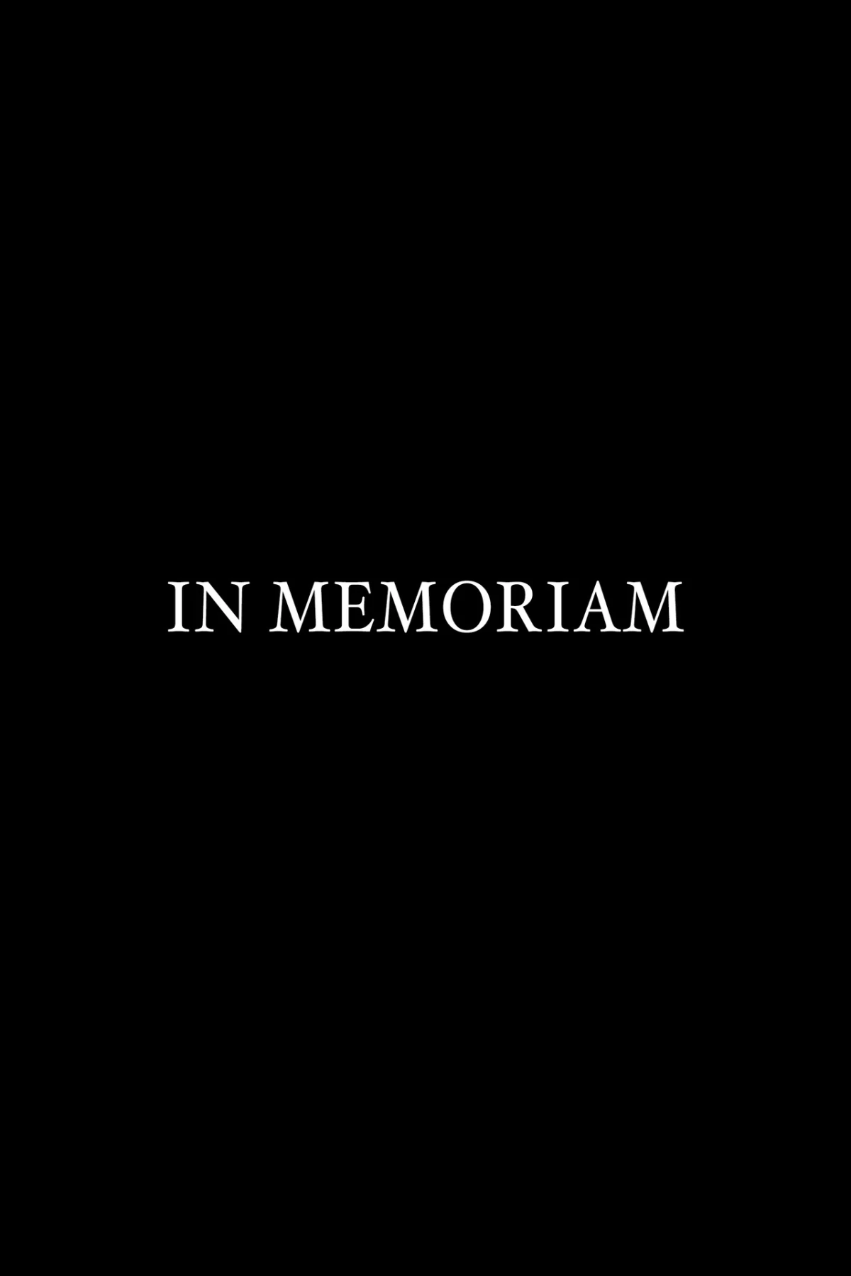 In Memoriam countdown - Movie
