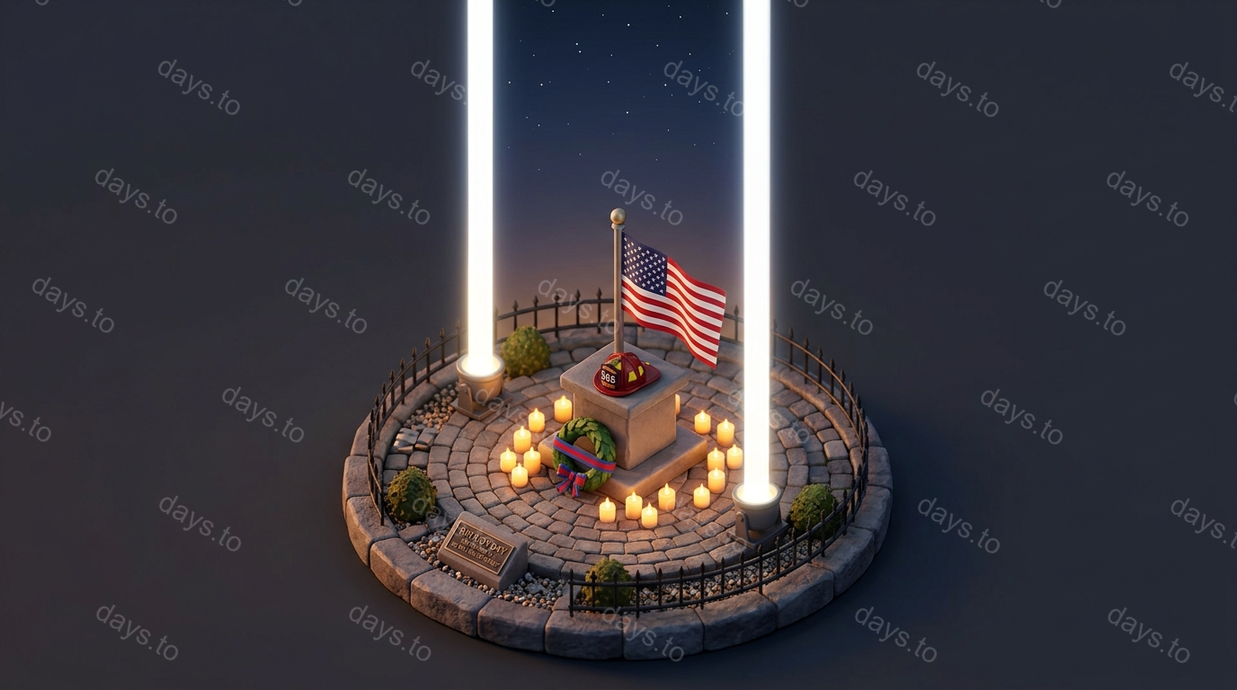 Patriot Day countdown - US Holiday