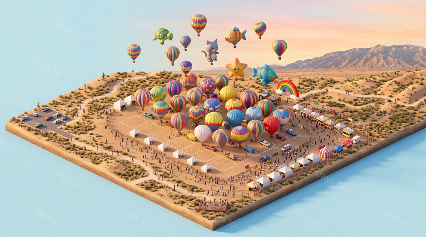 Albuquerque Balloon Fiesta 2026 countdown - Holidays