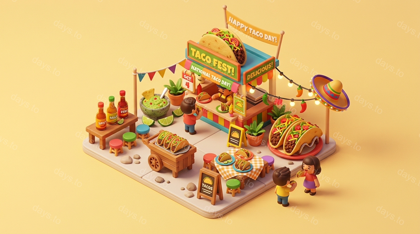 National Taco Day countdown - Awareness