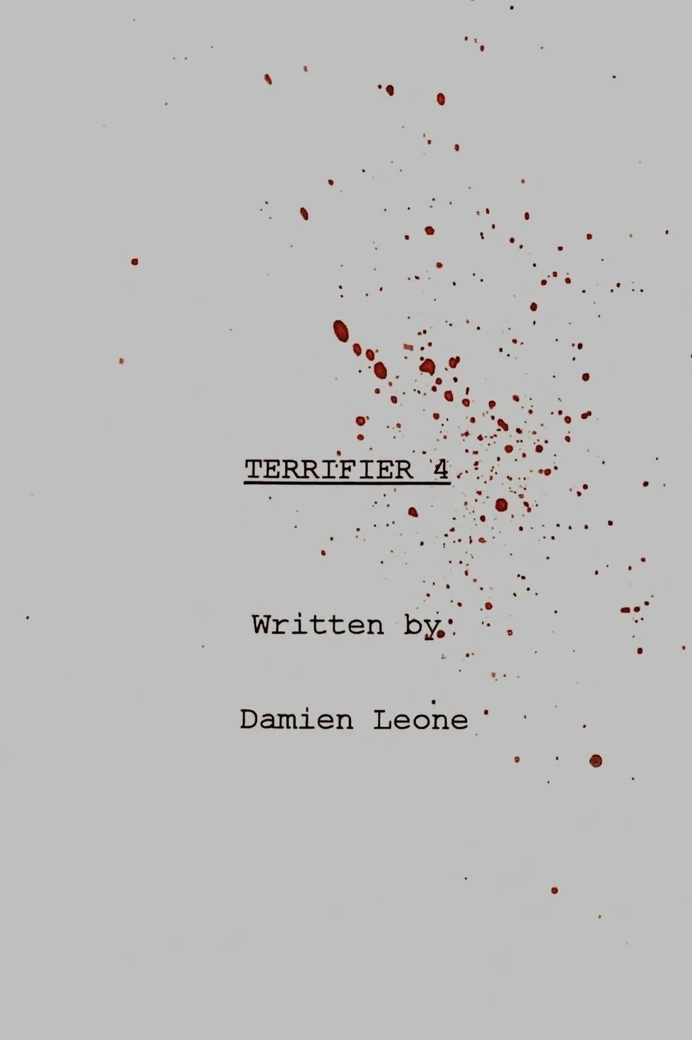 Terrifier 4 countdown - Movie