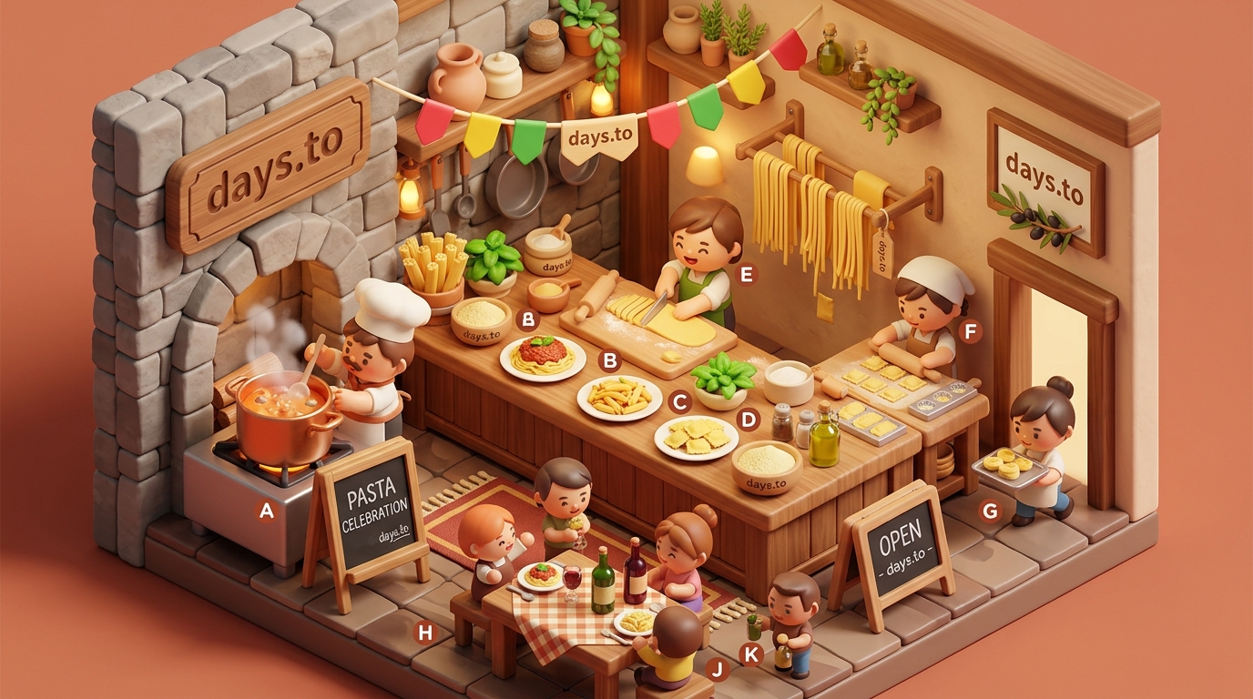 World Pasta Day countdown - Awareness