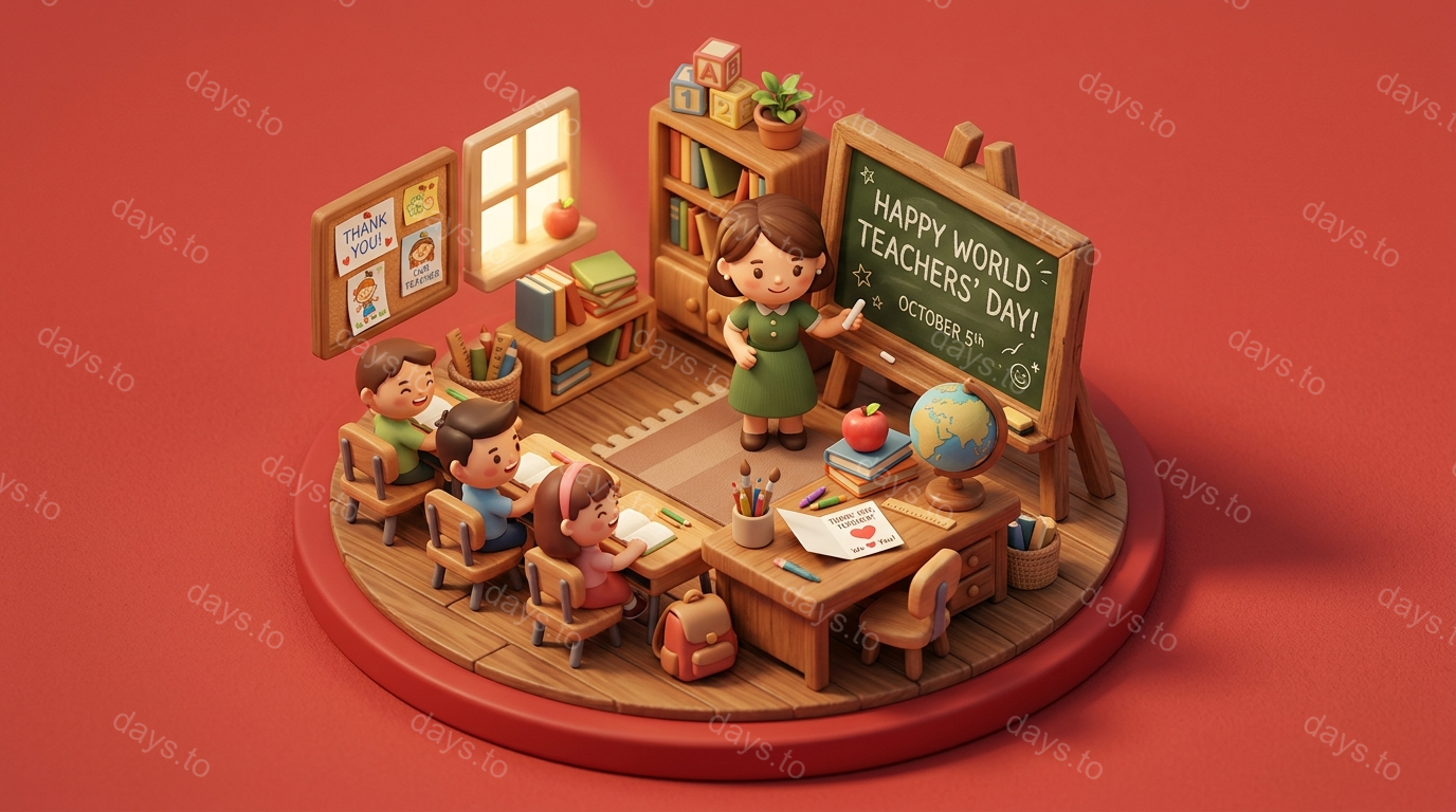 World Teachers' Day countdown - Awareness