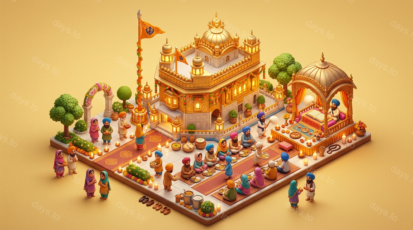 Guru Nanak Jayanti countdown - Holidays