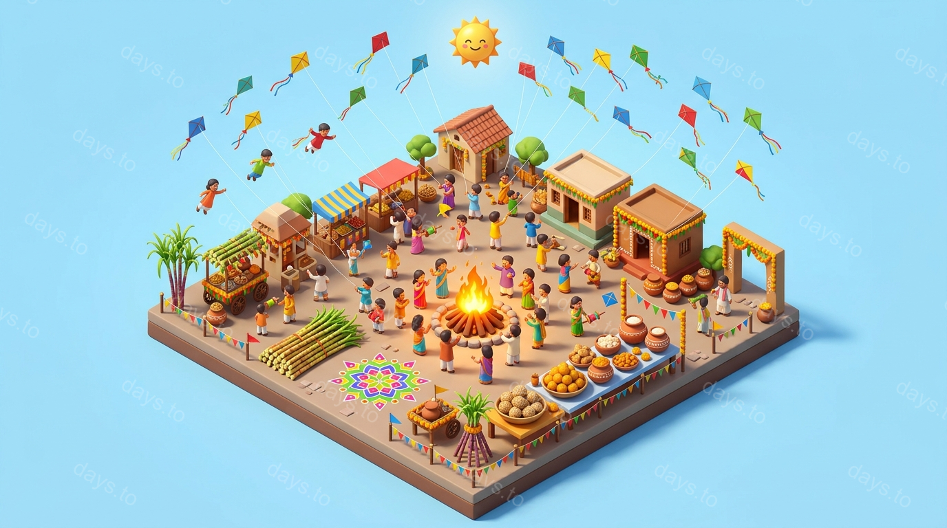 Makar Sankranti countdown - Holidays