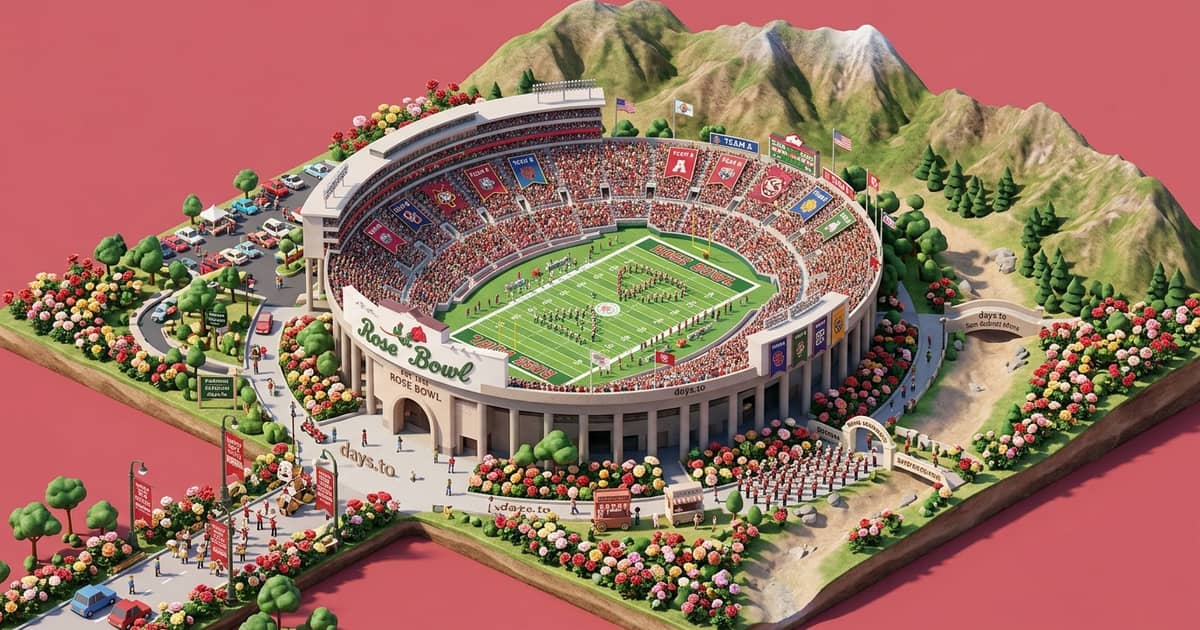 Rose Bowl Game countdown - Sport