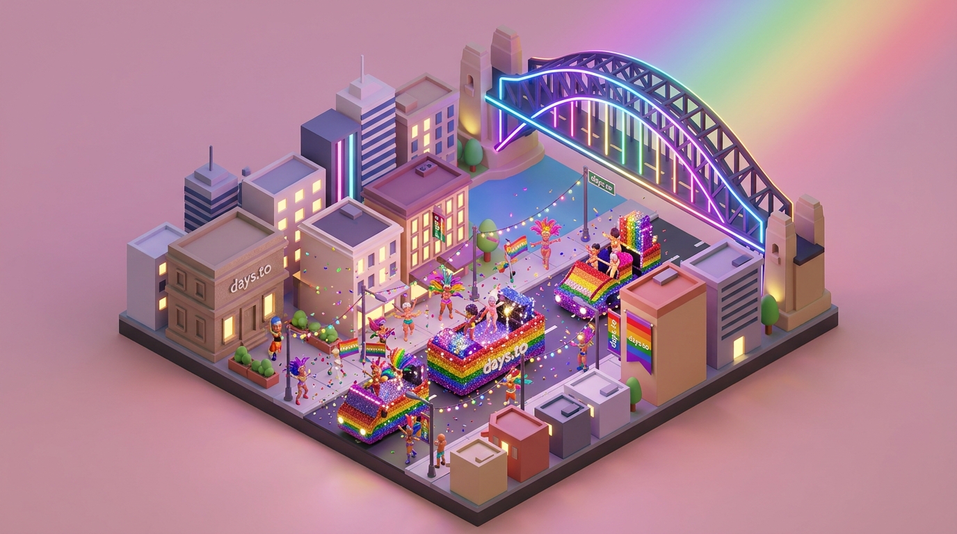 Sydney Mardi Gras 2027 countdown - Holidays