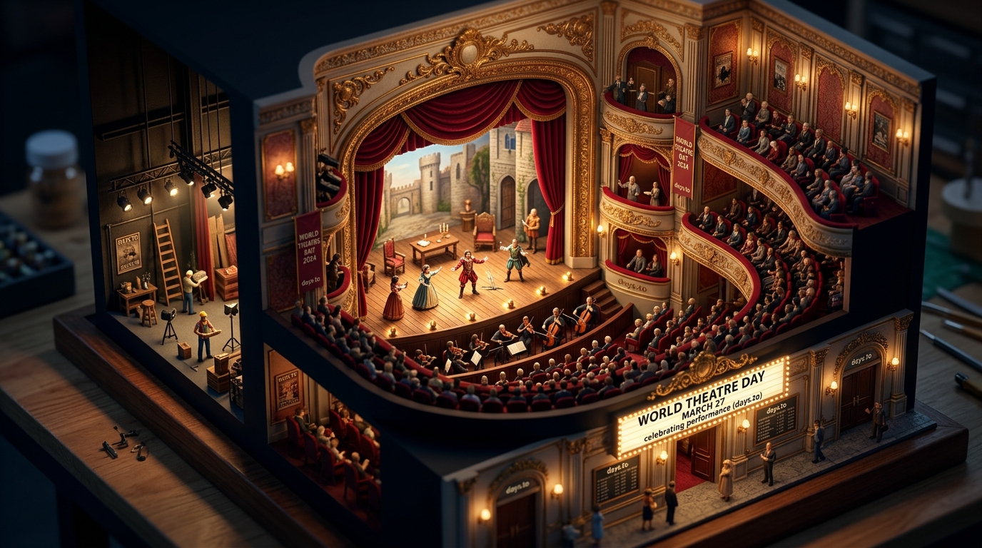 World Theatre Day countdown - Awareness