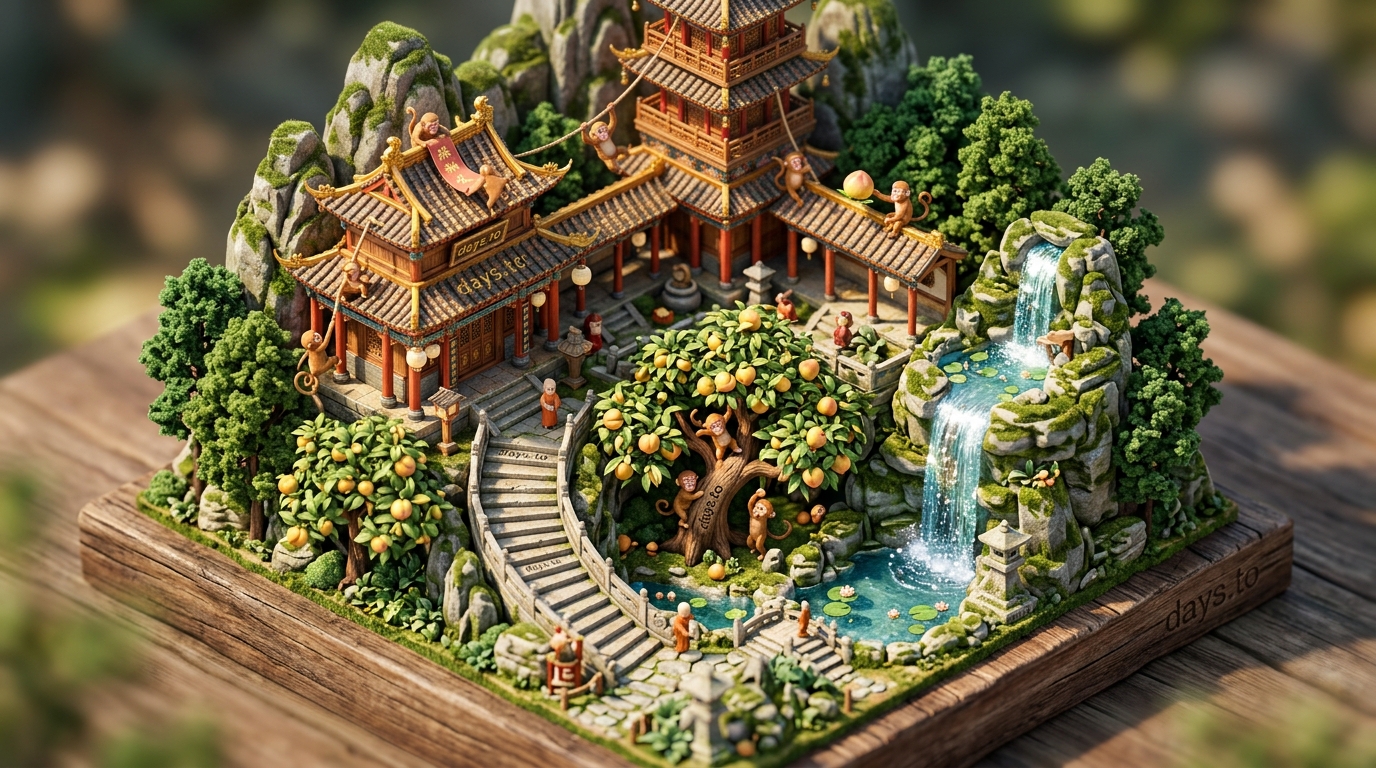 Year of the Monkey countdown - Holidays