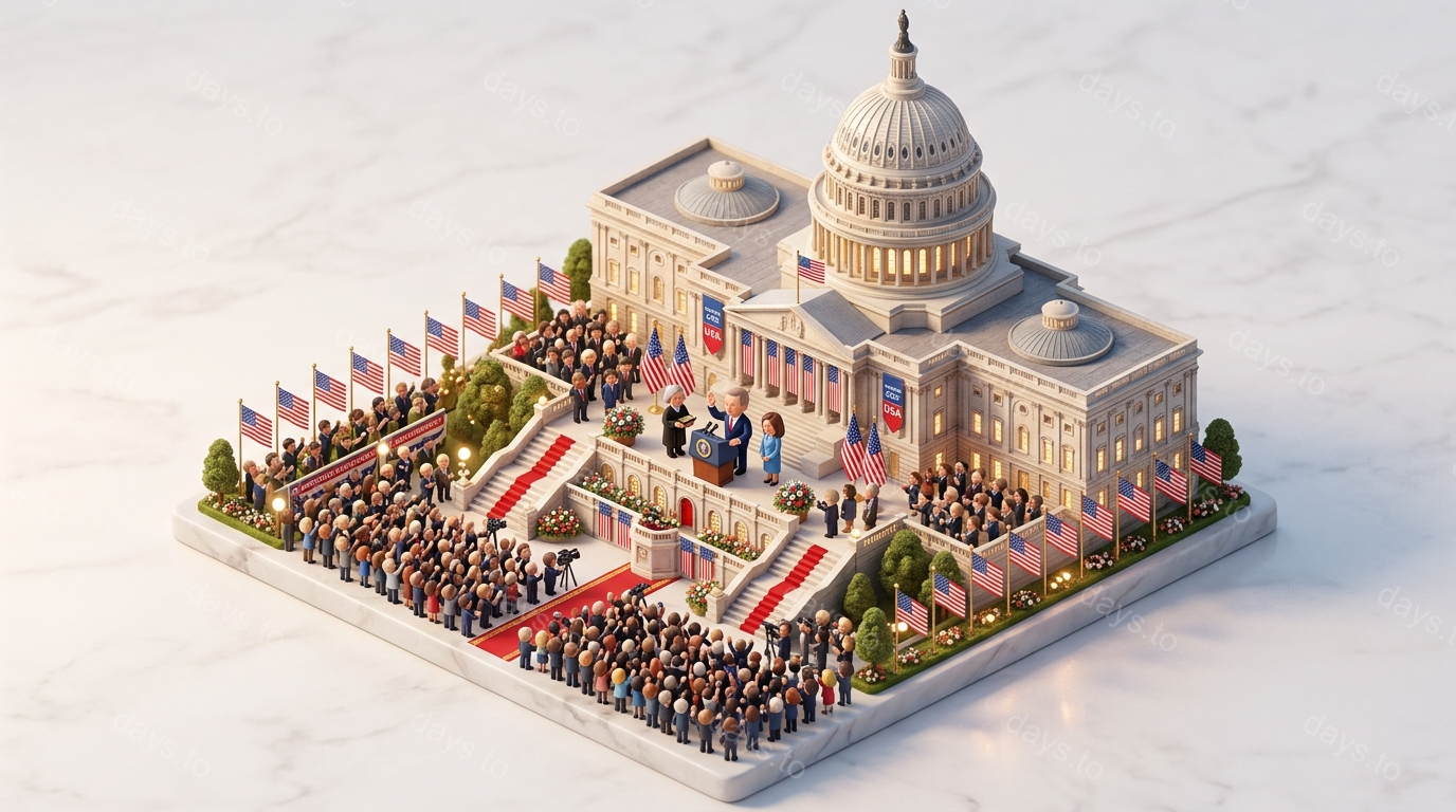 US Presidential Inauguration countdown - US